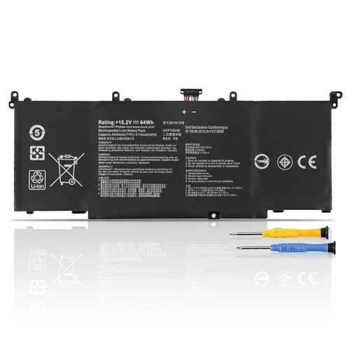 Asus Zenbook 14 CRLYLC 64Wh B41N1526 Batería De Para Portátil ASUS G502V G502VM G502VT FX502V FX502VD FX502VE FX60V FX60VM ROG Strix GL502V GL502VT GL502VM GL502VMK GL502VMZ S5V S5VM ZX60V FX502VM-FY361T Battery Batterie