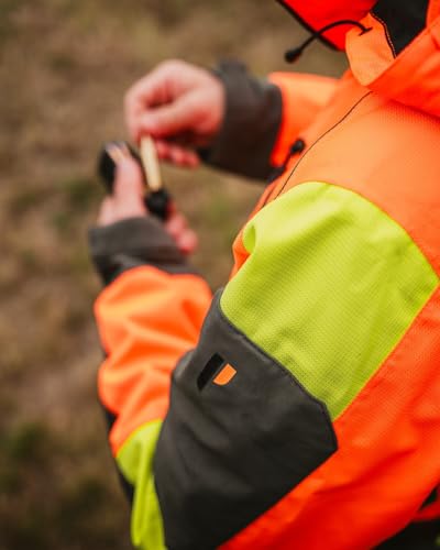 Parforce Jagdjacke Hatz-Watz Waterproof Signalorange/Oliv, L