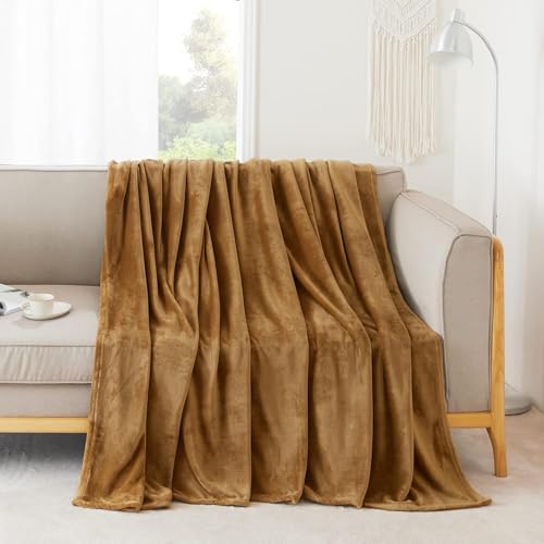 Image of Amazing Super Soft Double Bed Woollen Quilt Cover, 310TC Warm Duvet Cover, Woolen Duvet Cover /Rajai Cover /Blanket Cover /Quilt Cover King Size=90x100 Inches, Winter Blanket Cover (Brown)