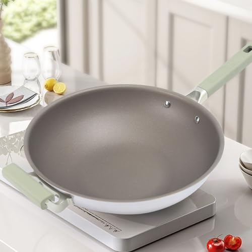 Wok de acero al carbono antiadherente 32cm con tapa miniatura 6