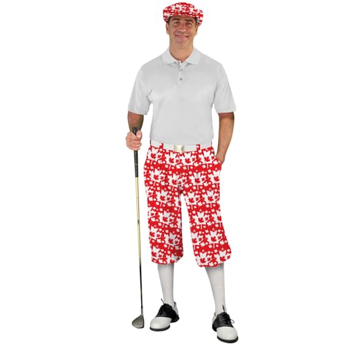 Golf Knickers Homeland Start-in-Style Traditional (Plus Fours) Outfit for Men - Maple Autumn - Size 34