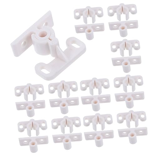 POPETPOP 12piezas Pestillo De Bola Para Puerta De Gabinete De Pestillo De Bola De Plástico Para Muebles Para Puertas Interiores