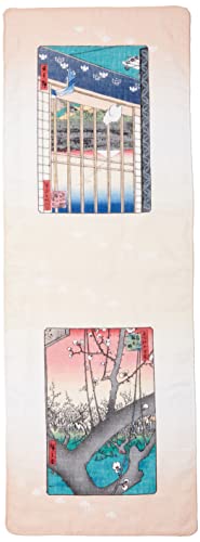 山本仁商店 和雑貨 京小物 浮世絵の手拭い 二重ガーゼ手拭い 名所江戸百景 猫 (広重) 約32×89cm