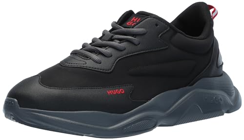 Image of Hugo Men's Running Style Sneakers with Thick Rubber Sole