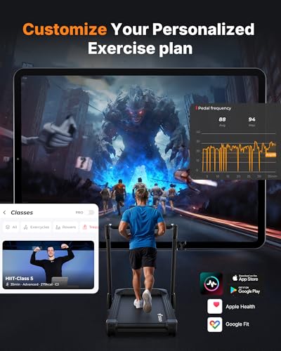 Image of MERACH Treadmill with 18% Auto Incline, 55 inch / 47 inchx18 inch Wide Belt Treadmills, 350LBS Heavy Duty Treadmill, 3.5HP Brushless Incline Treadmill for Home, Foldable Treadmill with Screen & Heart Rate Monitor