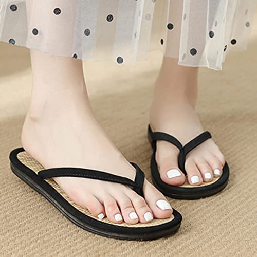 Flip Sandals Flop Silent Rattan Flat Comfortable Women Slippers Shoes Women's slipper Flip Flops Flip Slippers Her4