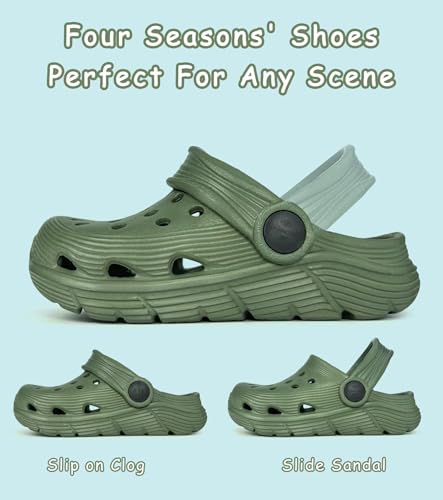 Image of Toddler Kids Garden Clog Slip On Slide Sandals Beach Water Shoes