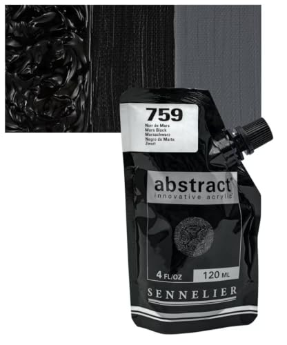 Abstract Acrylic Mars Black 120Ml - Image 2