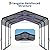 10x15 FT Metal Carport, Heavy Duty Carports Canopy with Galvanized Steel Frame & Roof, Outdoor Garage Car Port for All-Weather, Outdoor Galvanized Shelter for Car, Boats and Truck
