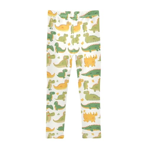 KLL Cute Cartoon Crocodile Alligator Toddler Baby Girl Cotton Pants Casual High Waisted Sweatpants Gym2