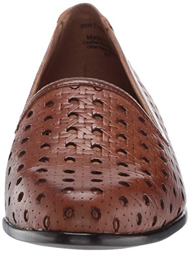 Trotters Womens Liz Open Weave Ballet Flat, Brown, 6 Wide Us #TOP1