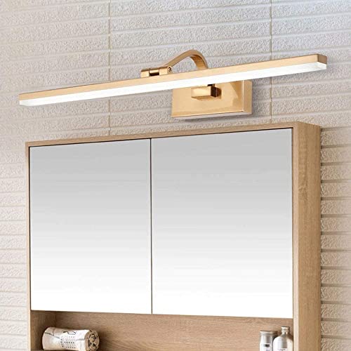 Lampe Frontale en Métal Doré LED Orientable pour Miroir Sombre - 4