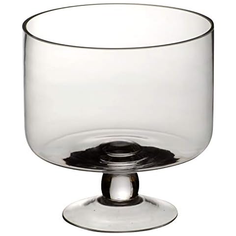 ARTLAND- Simplicity Trifle Bowl - Cylinder Glass Bowl- Simplicity Range - Mouth Blown & Hand Crafted, Gift Boxed Cover