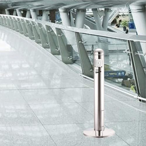 Cendrier mobile sur pied compact pour zone fumeur extérieure d'hôtel