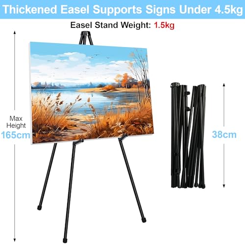 Chevalets pliables en métal supportant 4,5 kg avec pieds robustes - 5