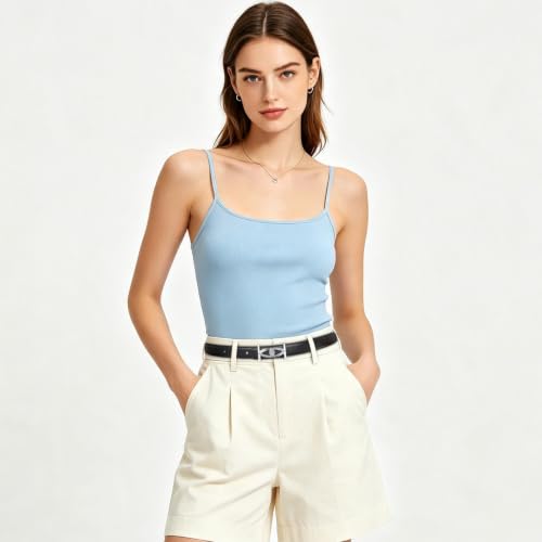 Image of Women's Leather Belt with Buckle - Ideal for Dresses, Jeans, and Coats