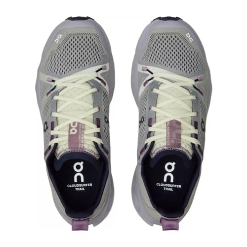 On Women's Cloudsurfer Trail Hiking Shoe, Seedling/Lilac (Seedling|Lilac, US Footwear Size System, Adult, Women, Numeric, Medium, 9)4