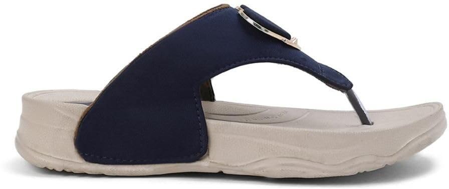 Cozy Wear Women Flats (Blue, 8) | Flats for Women | Rubber-image-26