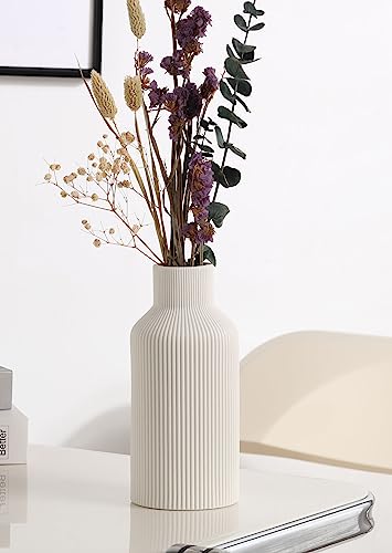 Kioxoho White Ceramic Flower Vase thumb #3