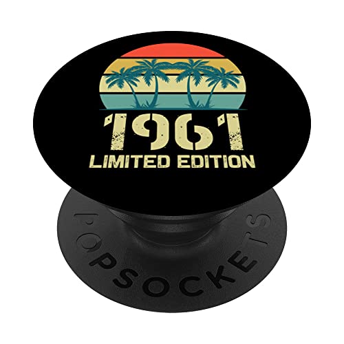 Born In 1961 Edición limitada 1961 cumpleaños Pop Sockets 1961 PopSockets PopGrip Intercambiable