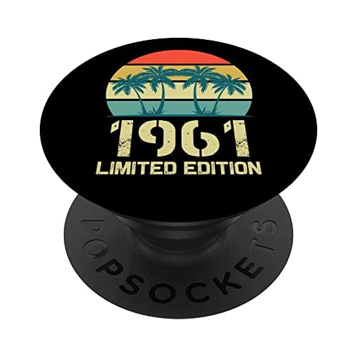 Born In 1961 Edición limitada 1961 cumpleaños Pop Sockets 1961 PopSockets PopGrip Intercambiable