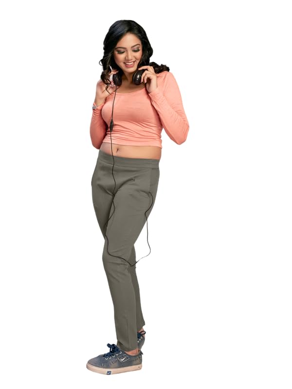 Women's Rayon Lycra Fabrics Slim Fit, Highly Comfortable Pant, Ultra Fine Long Lasting Stitching, Both Side Pocket Straight Pants Daily Casual Office Wear Formal Pant for Woman