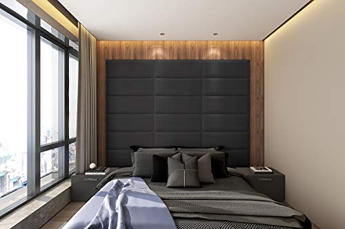 Art3D H08030K Upholstered Headboard, 31.5"X11.8", Heavy Gray #TOP5