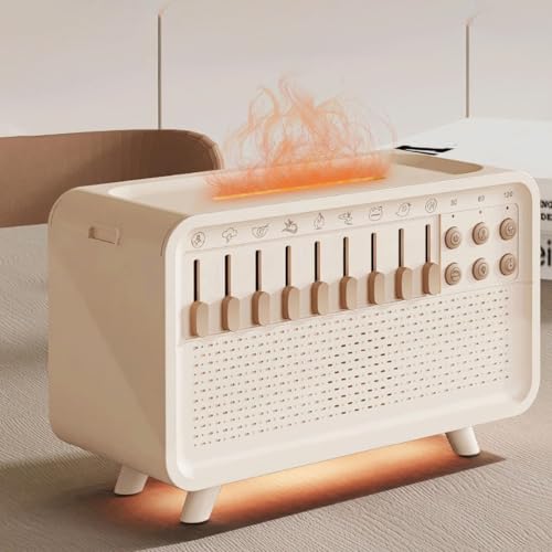Machine à Bruit Blanc 4 En 1 - 8 Sons Naturels, Humidificateur, Bluetooth, Veilleuse