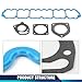 PIT66 Head Gasket Head Bolts Set Compatible with Jeep Cherokee 1999-2001 4.0L 242CID L6 OHV/Fit Jeep Grand Cherokee TJ Wrangler 1999-2003 4.0L 242CID L6 OHV HS9076PT-4, ES71102