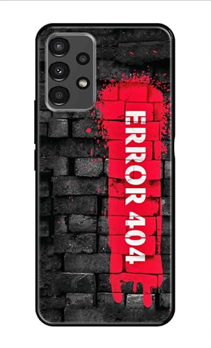 Image of Metal TPU Printed Back Cover for Samsung Galaxy A13 4G (Error 404) 360 Degree Protection | Camera Protection -25092024(AR)