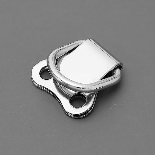 Image of 50PCS D-Ring Picture Frame Hanging Hook Double Hole Photo Frame Hangers with Screws Wall Bracket Hanger for Picture Hanging Silver-Plated 3.5x2.2cm