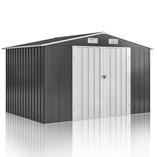 10x10 FT Outdoor Metal Storage Shed