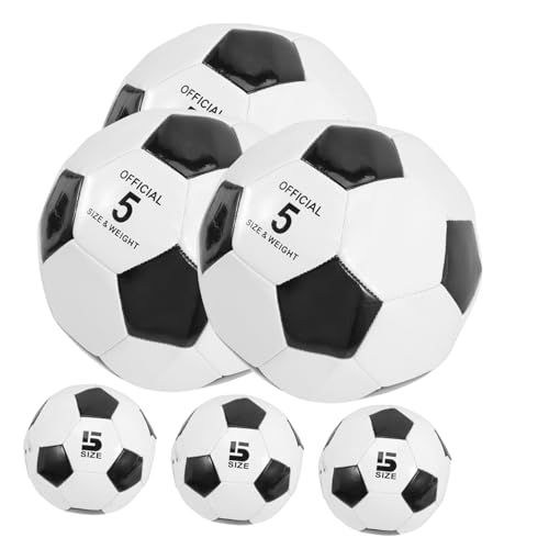 Ballon de football solide lot de 6 taille 5 pour éviter les crevaisons durant le jeu des enfants