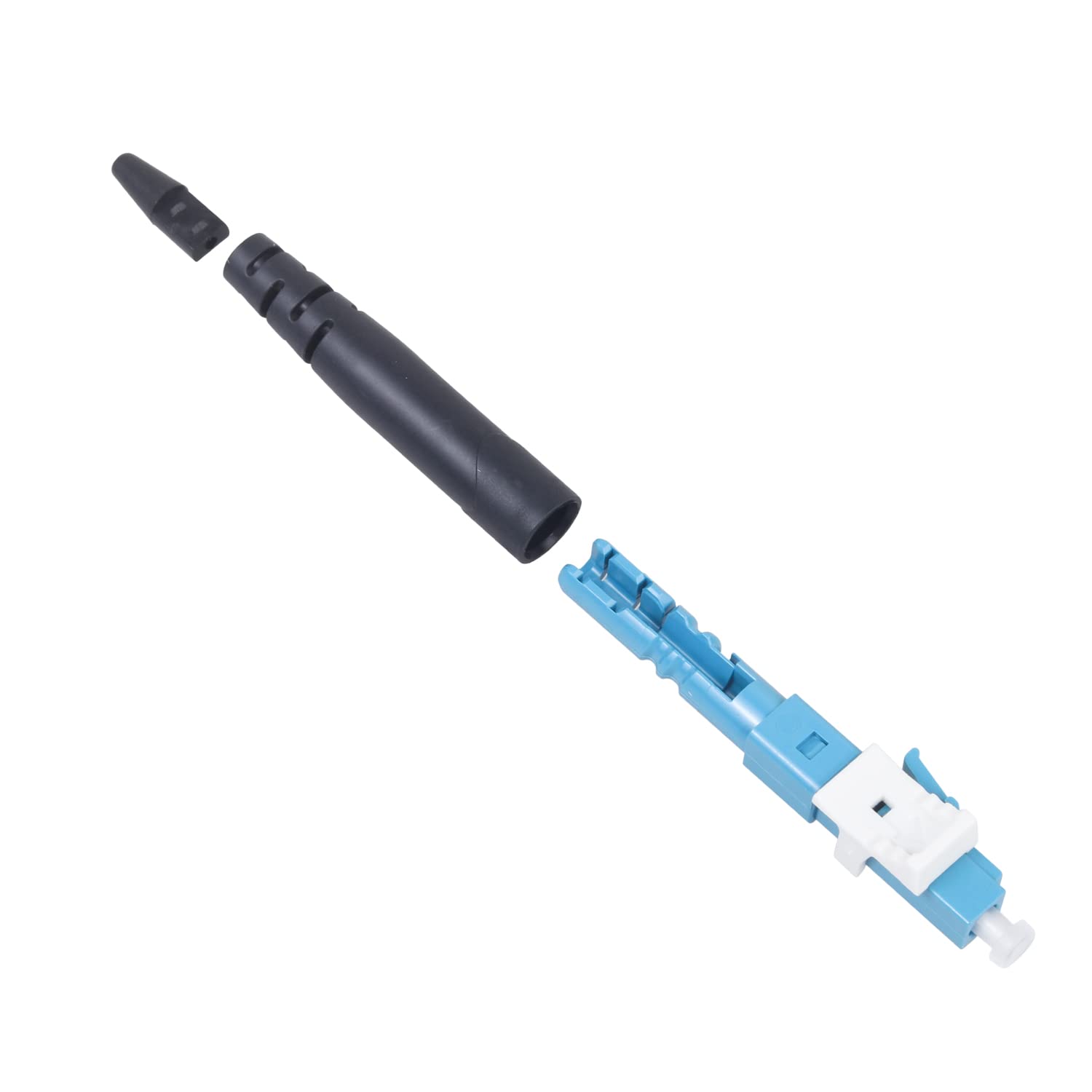 20 Pz LC/UPC Connettori di Collegamento Rapido in Fibra Ottica Monomodale SM 9/125 Adattatore Connettore Meccanico Rapido per Cavo in Fibra 0.9/2.0/3.0/2.0 * 1.6/2.0 * 3.0mm