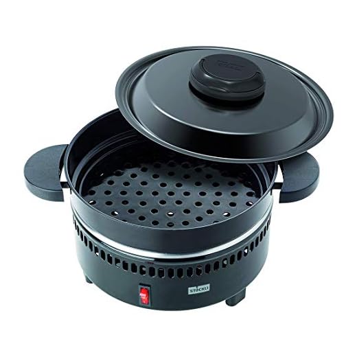 Stöckli - Forno per castagne MAX, colore: nero