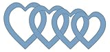Fiskars Super Size 5 Inch by 9 Inch ShapeTemplates 4/Package, Hearts