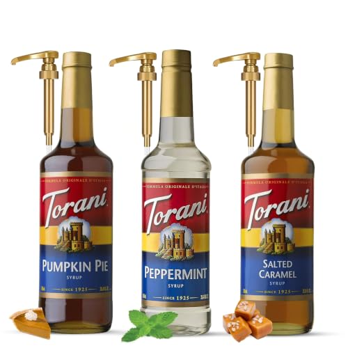 Torani Pumpkin Pie, Peppermint & Salted Caramel...