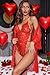 Avidlove Women Sexy Lingerie Set 2 Piece Lace Kimono Robe with Lace Teddy Bodysuit Sheer Sleepwear