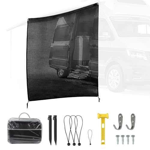 Set di Contenitori Portatili: leggero e morbido, questo telo ombreggiante per tendalino camper si ripiega facilmente per essere riposto rapidamente in una custodia di alta qualità dopo l'uso, risparmiando spazio. Il suo design leggero lo rende facile da trasportare, rendendolo il compagno perfetto per viaggi in camper, festival musicali e campeggio sulla spiaggia.