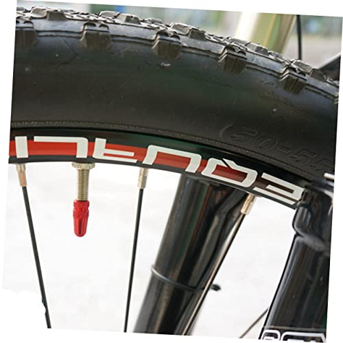 Kisangel 4sets Cap Aluminum Bike Tire Caps Valve Aluminum Alloy Bike Tire Valve Machined 20pcs*4 miniatura 6