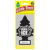 リトルツリー エアフレッシュナー 【Black Ice 6pac】6枚セット！LittleTree 芳香剤 ブラックアイス6枚組