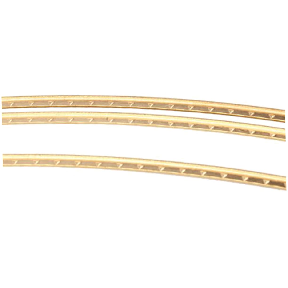 HEMOTON Long-lasting 1.5mm Guitar Fretwire 8ft Golden Brass Suited for Box Guitar Fret Wire