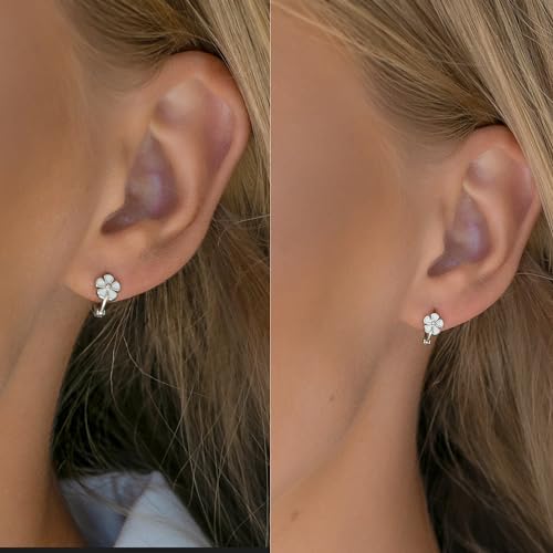 Small Hoop Earrings for Women Girls 14k Gold Plated Hoop Earrings Hypoallergenic Sterling Silver Hoop Huggie Earrings Lightweight Cartilage Helix Earring Piercings Jewelry4