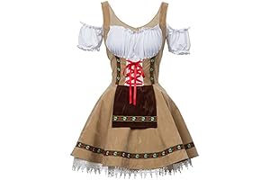 Women's German Dirndl Dress for Oktoberfest Beer Girl Costume