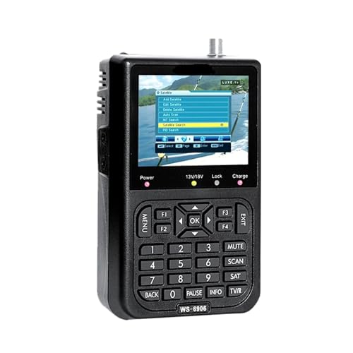 Localizador de satélites, Buscador de satélite WS6906 con Pantalla LCD 3,5 Pulgadas y buscador señales Digitales. Receptor estándar for televisores. PK V8 2