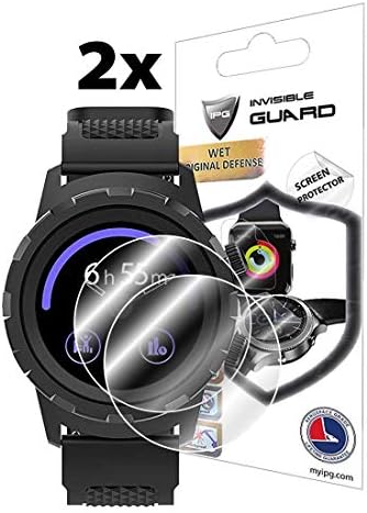 IPG for 3PLUS Cruz Hybrid Smartwatch Screen Protector 2 Units Invisible Ultra HD Clear Film Anti Scratch Skin Guard - Smooth/Self-Healing/Bubble -Free