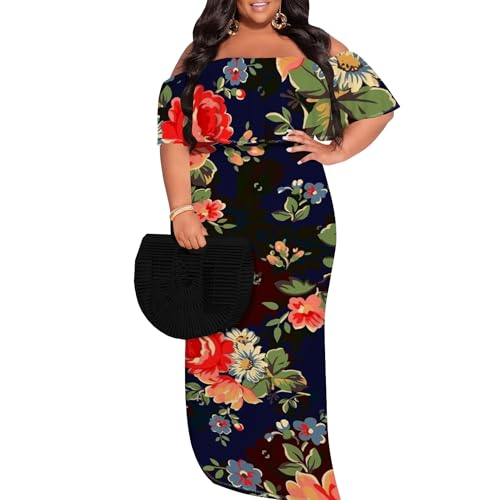 Amazon.com: Qumaesl Women's Off Shoulder Dress Sexy Hawaiian