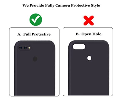 Image of A rtistque Back Cover Case for Oppo A7 / Oppo A5s with Camera Protection | Shockproof TPU | Stylish Protective Design | Slim Fit | Ultra Matte | Oppo A7 / Oppo A5s Back Cover - Black