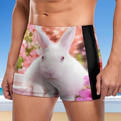 Swimming trunks Fleurs de Lapin séchage rapide boxer de bain extensible pour homme - 2