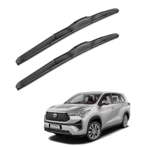 Image of Oshotto Frameless (O.E.M Type) Wiper Blades Compatible with Toyota Innova Hycross (24 inch / 16 inch)